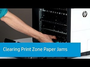 How can remove or fix paper jam error in Hp padgeWide pro 577dw/576 MFP printer