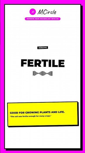 Learn English: What is Fertile? | Vocabulary Shorts