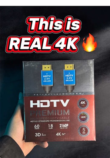 🔥 GENUINE SONY HDMI CABLE 🔥 Experience REAL 4K Ultra HD clarity 🎬✨ ⚡ Ultra-fast signal • Zero lag • Crystal-clear sound 📺 Perfect for TV, PS5, PS4, Xbox, Laptop & Android Box 💎 Original quality • Strong build • Long-lasting Upgrade your viewing. Feel the difference. Once you try it — no going back! 🚀🔥 #hdmi #sony #electronics #pakistan #fyp