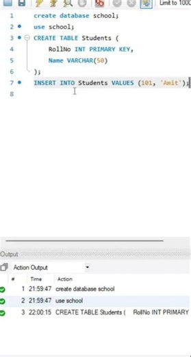 SQL Primary Key: Ye galti mat karna! 🛑 #sqltips #dataanalytics #shorts #coding #primarykey