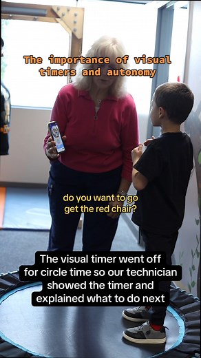 4.9K views · 52 reactions | Here is an example of how we'd utilize visual timers and autonomy in the ABA clinic! This can be used at home as well to help make those transitions a bit easier. #autism #autismmom #abaclinic #autismparenting #abatherapy | Laugh and Learn Therapy | Facebook