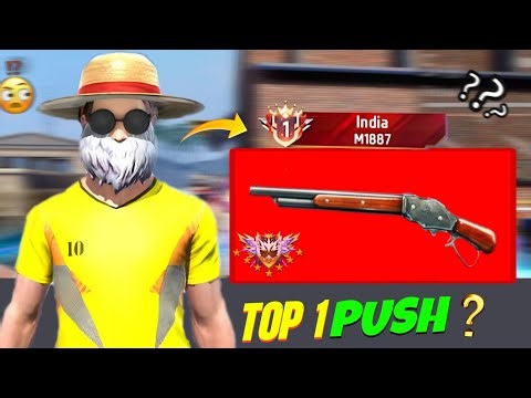 Top 1 pushing M1887 In Useless Gun 🔫| Just 24 Hours 🏴‍☠️🤯 | Free fire 🔥