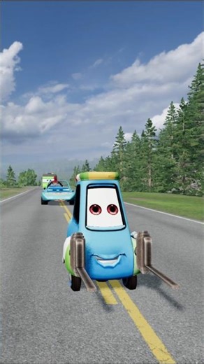 Lightning McQueen 200MPH Crash Test! ⚡💥