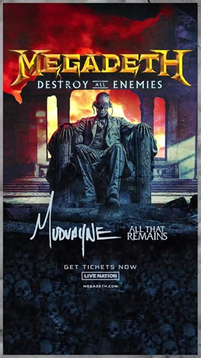 5.2K views · 73 reactions | 落We’re ready to DESTROY ALL ENEMIES on tour with Mudvayne and All that Remains! Tickets are officially on sale now – See you in the Pit! | Megadeth | Facebook