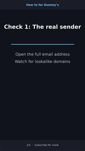 How to spot a phishing email