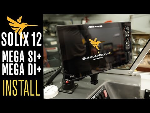 Humminbird Solix 12 Install with MEGA Side & Down Imaging