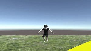 Unityのキャラクターでジャンプアップから着地までのアニメーションを変更する