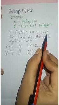 BELONGS?✅ OR NOT? ❌ #maths #settheory #set #subset #shorts