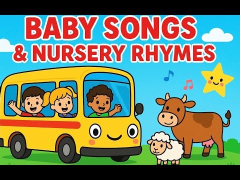 Baby Songs & Nursery Rhymes for Kids | Wheels on the Bus + More | Toddler Learning Songs USA