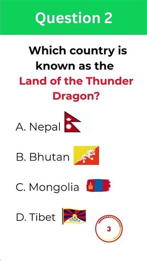 Geography Quiz #2 🌍 | Can You Score 3/3? | Fun Geography Trivia #shorts