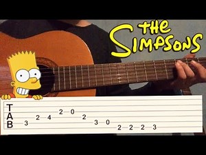 Como tocar los simpson en guitarra fácil!!