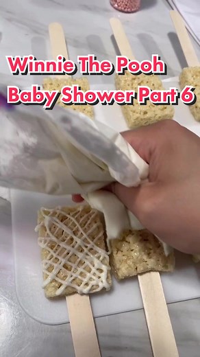 DIY Rice Krispie Treats for Baby Shower | Easy Party Food Idea