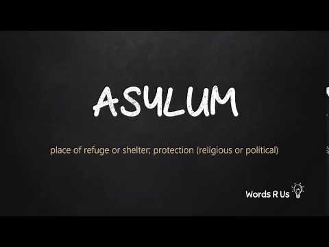 How to Pronounce ASYLUM in American English