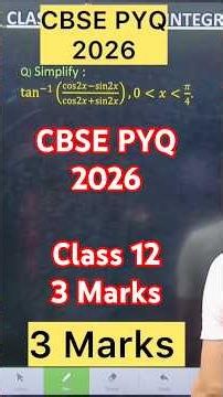 Q) Simplify : tan^(−1) ((cos2𝑥−sin2𝑥)/(cos2𝑥+sin2𝑥)),0=𝑥=𝜋/4..#class12maths #shivangmathsaca