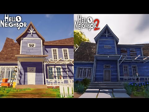 HELLO NEIGHBOR vs HELLO NEIGHBOR 2 Comparison!