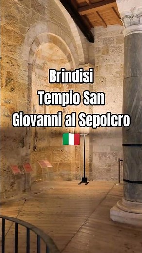 📍Brindisi, Italy, Puglia 🇮🇹 Tempio San Giovanni al Sepolcro 🇮🇹 Italy 🇮🇹 #brindisi #italy #travel