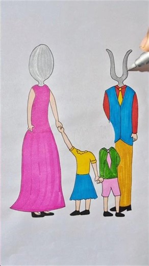 A cute story is back🥰🥰 (part-7) #shorts #drawing #xyzart #youtubeshorts