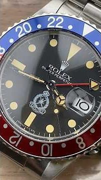Rolex Certified Pre-Owned GMT-Master 16750 PEPSI OYS Watch Review