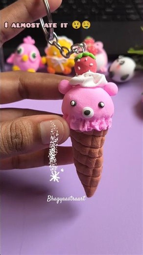 This Isn’t Real Ice Cream…😳| Clay Art For Beginners #shorts #clayart #viral #diy #kawaii #craft