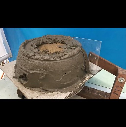 How to make cement pots with molds, plastic and mica