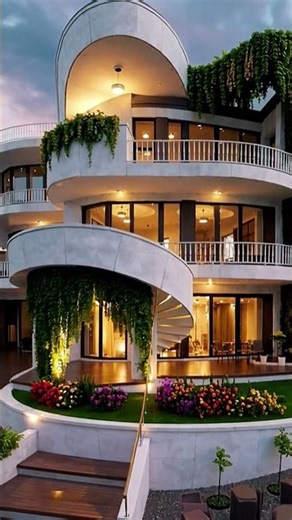 Building a Minimalist 2-Story House with a Beautiful Courtyard | DIY Miniature Home