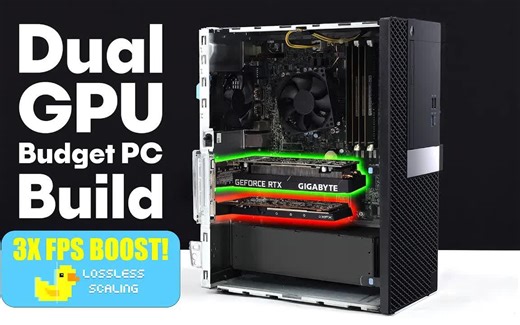【双显卡能有多强？】80刀垃圾佬神机！RTX3050 RX6400暴改戴尔OptiPlex