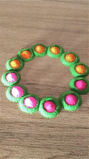 Simple Rangoli | Satisfying Rangoli | Easy Rangoli Tips and Tricks|ASMR#rangoli#satisfying#asmr