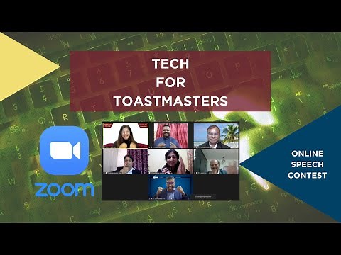 Best Practices for Toastmasters Online Speech Contest with ZOOM.