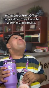 School Front Office Ladies When They Have To Watch A Class BeLike!! 😂🤣 #comedy #school #highschool #office #reelschallenge | Jesus_nalgas