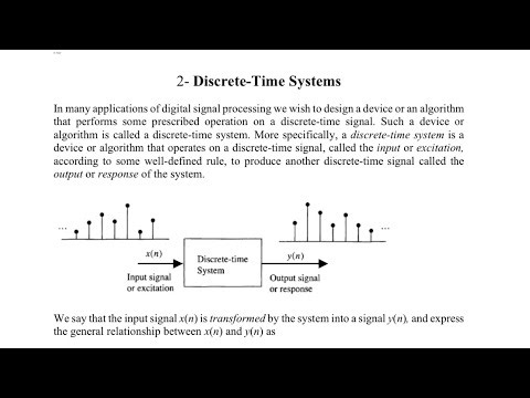 Discrete time systems