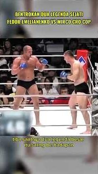 A massive clash of 2 true legends, Fedor vs Mirko Cro Cop #mma #ufc #boxing #shorts