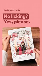 🎄 Want a holiday card that’s sure to impress? Try Seal & Send cards! With this all-in-one card simply fold, seal, and send. | Snapfish