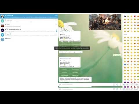 Как получить token в telegram для бота. Меняем Аватар и описание бота