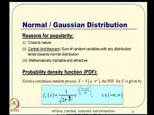Mod-12 Lec-27 Review of Probability Theory and Random Variables