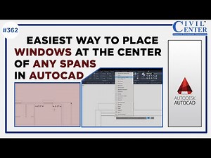 Easiest Way to Place Windows in AutoCAD
