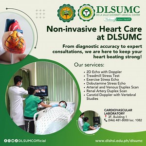 3.2K views | Ensure your heart stays in peak condition. Discover exceptional, non-invasive heart care at DLSUMC’s Cardiovascular Laboratory. Find us at  3F, Building 1  (046) 481-8000 loc. 1082 | De La Salle Medical and Health Sciences Institute | Facebook