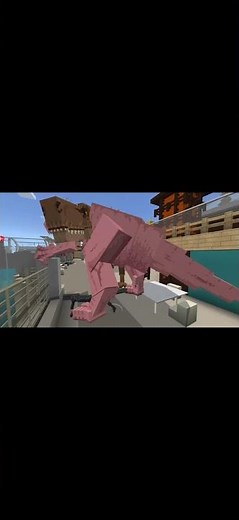 Rexy and blue vs indominus rex minecraft Jurassic world dlc #dlc#jurassicraft#minecraftjurassicworld
