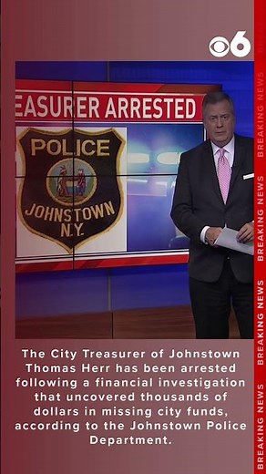 Johnstown City Treasurer arrested following missing payments and tampered cash records