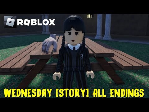 ALL ENDINGS | Wednesday [Story] Playthrough Gameplay - Roblox Game