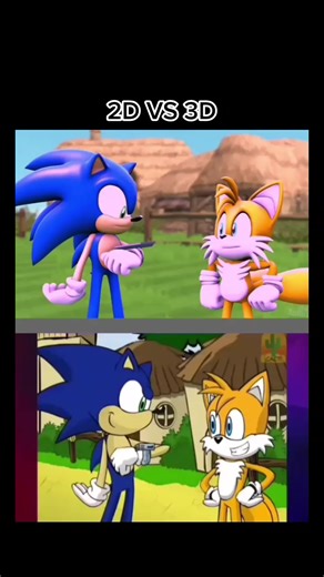 2D vs 3D Sonic: Tails and Dr. Eggman Showdown