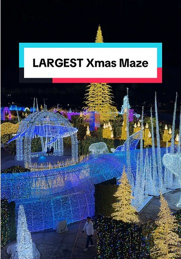 🎄The world’s LARGEST Christmas light maze now in #LA 🎅🎉and it’s a whole festival 📍Enchant from @LosAngelesBucketList #labucketlist #thingstodo #christmas #holiday