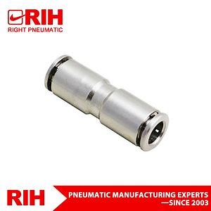 [Hot Item] Pg Airwork Pneumatic 10mm Tube Air Hose Straight Reducing Brass Fitting Types with Nickel Plating