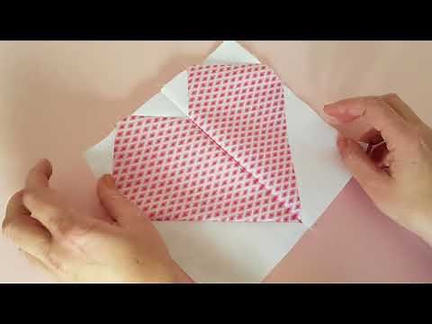 - Les bases du patchwork - Comment faire un coeur en patchwork très facilement ?