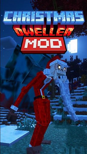I found the Christmas monster in Minecraft.