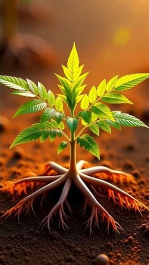 Neem Tree Seedling Time Lapse