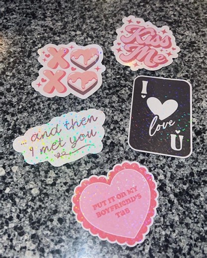 Kiss Me Valentine's Day Sticker Pack - Etsy