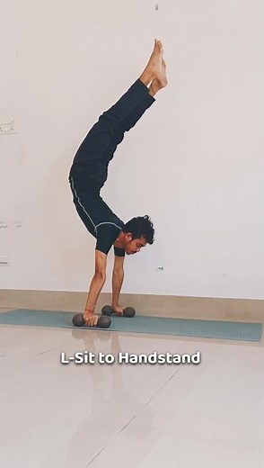 Only 1% Can Do This! L-Sit to Handstand Control #shorts #short #viral #trending