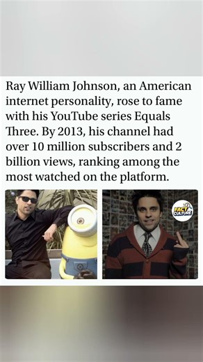 Ray William Johnson's Equals Three had 10M subscribers and 2B views by 2013. #shorts #EqualsThree