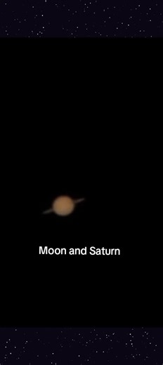Moon and Saturn connection. #moon #saturn #cosmic #astronomy #space