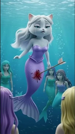 The Mermaid Cat’s Revenge 🐾💔🌊 #shorts #viralvideo #cat #ai #KittyTails